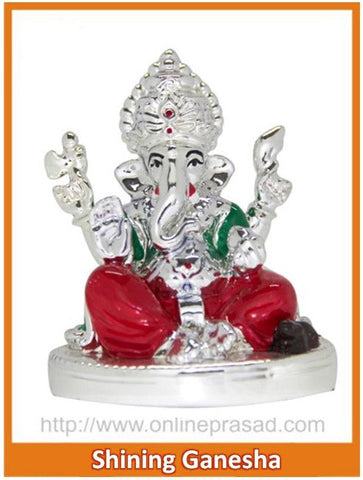 The Shining Ganesha Idol - OnlinePrasad.com
