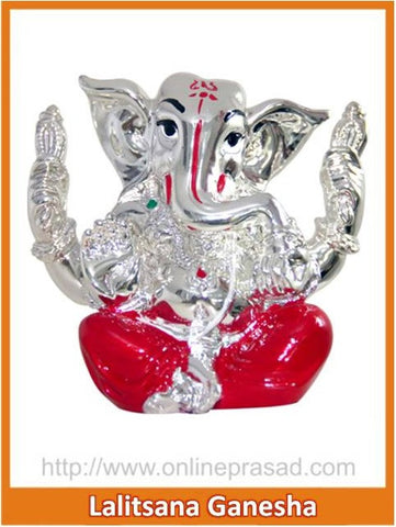 The Lalitsana Ganesha Idol - OnlinePrasad.com