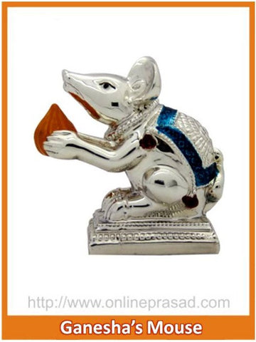 The Ganesha's Mouse Idol - OnlinePrasad.com
