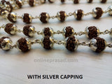Stress Relief: 5 Mukhi Rudraksha Mala - OnlinePrasad.com