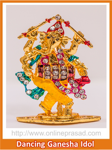 Zevotion  Dancing Ganesha Idol - OnlinePrasad.com