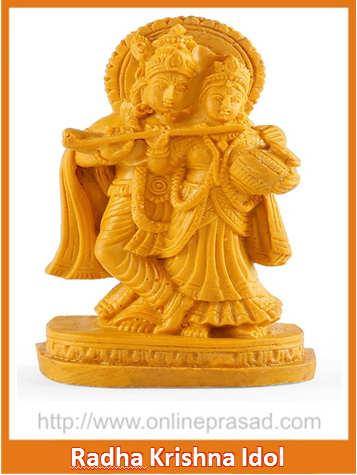Radhe Krishna Idol - OnlinePrasad.com