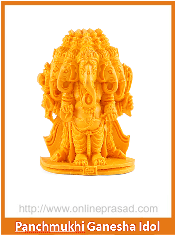 Panchmukhi Ganesha Idol - OnlinePrasad.com