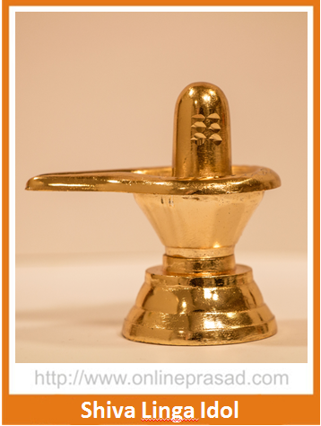 Zevotion Shiv Linga Gold Plated Idol - OnlinePrasad.com