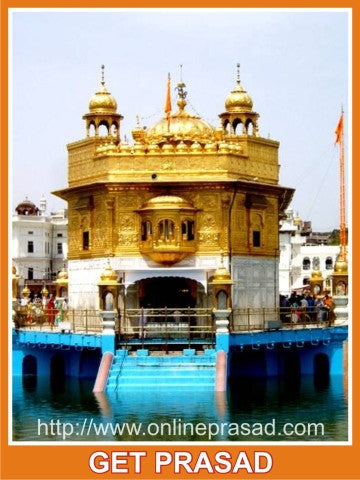 Golden Temple Prasad + Special Ashtadhatu Kada - OnlinePrasad.com