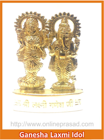 Ganesha Laxmi Idol - OnlinePrasad.com