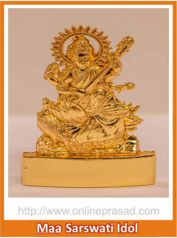 Zevotion Maa Sarswati With Veena Idol - OnlinePrasad.com