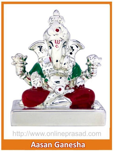 The Aasan Ganesha Idol - OnlinePrasad.com