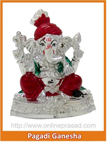 The Pagadi Ganesha Idol - OnlinePrasad.com