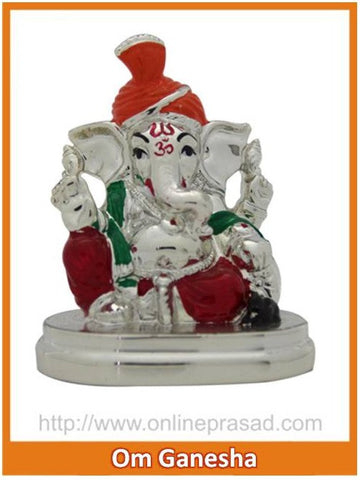 The Om Ganesha Idol - OnlinePrasad.com