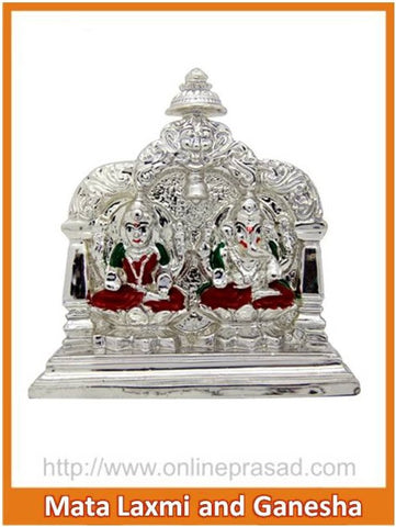 The Mata Lakshmi And Ganesha Idol - OnlinePrasad.com