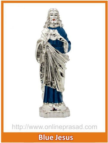 The Blue Jesus Idol - OnlinePrasad.com