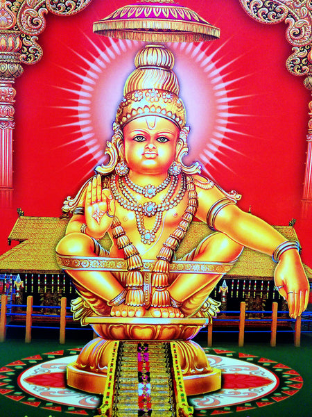 Poster Of Murugan In Gold – OnlinePrasad.com