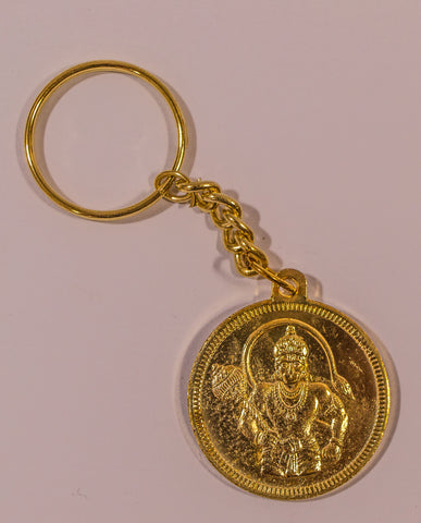 The Hanuman In Gold Key Chain - OnlinePrasad.com