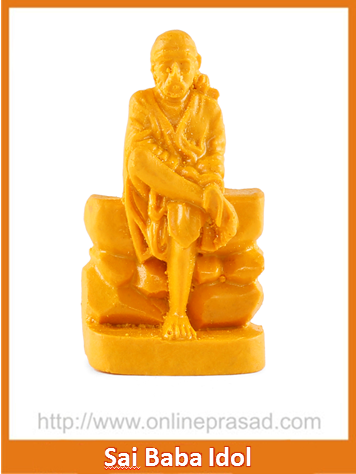Sitting Sai Baba Idol - OnlinePrasad.com