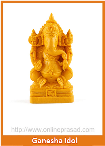 Blessing Lord Ganesha Idol - OnlinePrasad.com