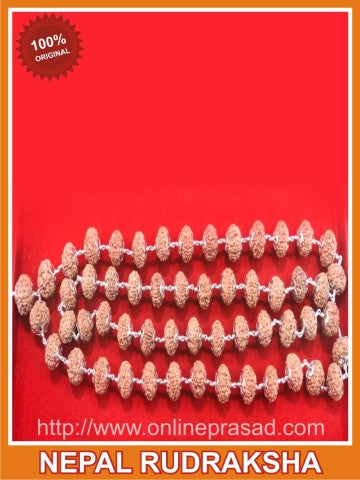 NavGrah Shanti: 9 Mukhi Rudraksha Navdurga Mala - OnlinePrasad.com