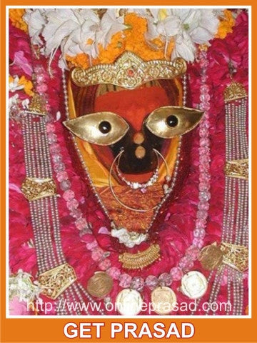 Vindhyavasini Navratri Prasad + Golden Poster + Durga Idol - OnlinePrasad.com